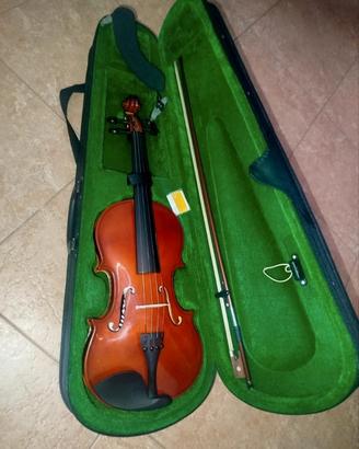 Violino in legno 4/4 con spalliera e astuccio