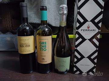 4 bottiglie vini bianchi e spumanti