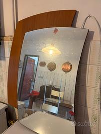 Specchio con pannello 88x57 cm