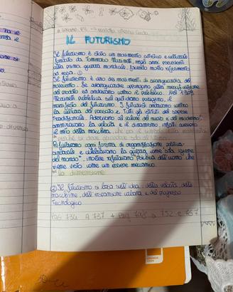 Quaderno di appunti letteratura