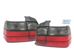 FANALI BMW E36 91-99 LOOK M3 ROSSO AFFUMICATO