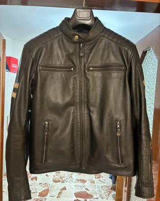 Moore Legend Giacca moto uomo pelle nera, vintage
