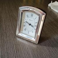 Orologio Sveglia al quarzo da tavolo Argento 925%