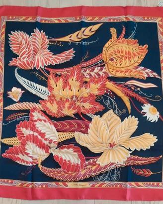 vivace foulard vintage in seta di S. Ferragamo 