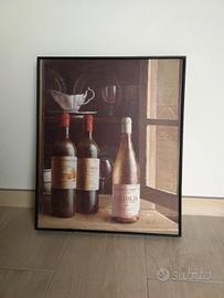 Oleografia su tela vino Fabrice de Villeneuve ediz