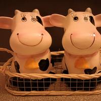 Portasale e Portapepe a forma di mucca