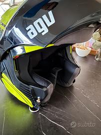Casco AGV modulare giallo e nero
