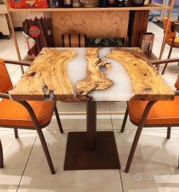 🌿 Tavoli in legno e resina 
