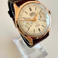 Crono AXES Oro Rosa 18k - Landeron 248 - Anni '50