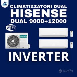 CLIMATIZZATORI  HISENSE DUAL  9000 + 12000 BTU