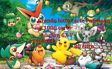 Pokémon GCC: lotto 1000 carte e 10 rare tra GX V