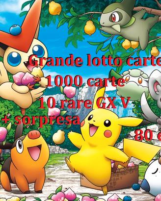 Pokémon GCC: lotto 1000 carte e 10 rare tra GX V