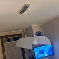 Lampadario bianco opaco