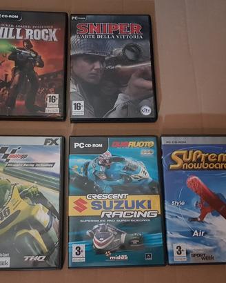 5 giochi PC Windows 3+ e 16+ combattimento/gara