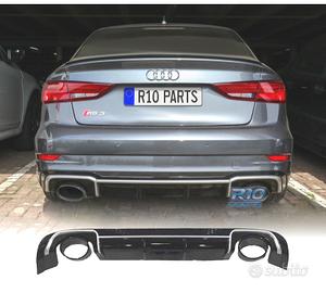 DIFFUSORE AUDI A3 8V SEDAN 13-15 LOOK RS3 + TERMIN