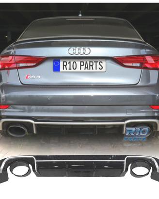 DIFFUSORE AUDI A3 8V SEDAN 13-15 LOOK RS3 + TERMIN