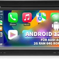 Autoradio Android 12 Audi A4 B6 B7 CarPlay 2+64GB