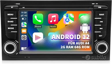 Autoradio Android 12 Audi A4 B6 B7 CarPlay 2+64GB