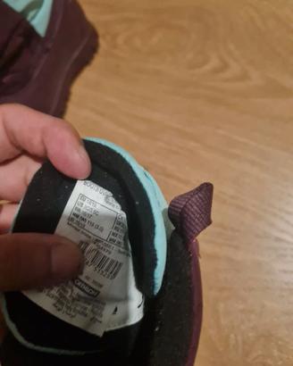 Doposci baby WARM viola e turchesi