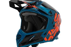 Casco Acerbis X-Track blu arancione TG.L