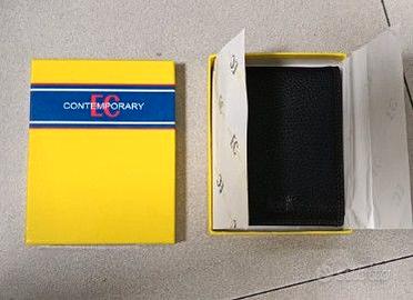 PORTAFOGLIO UOMO ENRICO COVERI ECOPELLE NUOVO