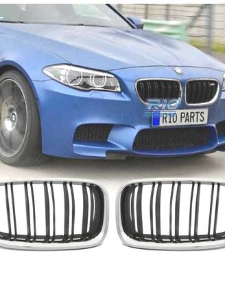 GRIGLIE BMW F10 F11 10-16 LOOK M5 NERO CROMATO