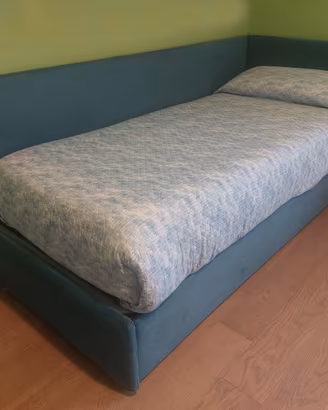 Letto singolo ad angolo Noctis Space rete estraib.