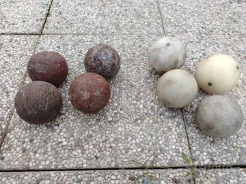bocce vintage in resina ed in pietra