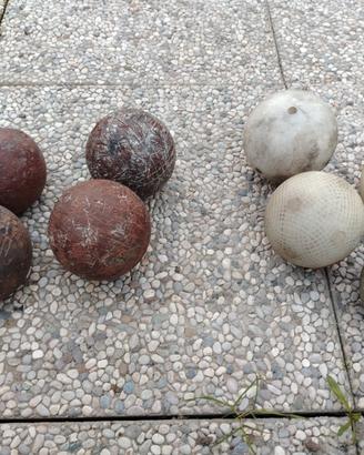 bocce vintage in resina ed in pietra