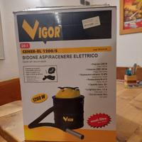 Bidone aspiracenere elettrico Vigor