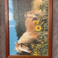 quadro a puzzle dei cavalli
