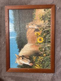 quadro a puzzle dei cavalli