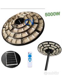 LAMPIONE FARO LED SOLARE ESTERNO CREPUSCOLARE 5000