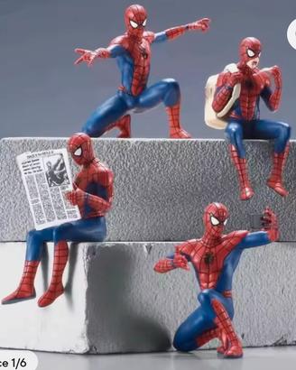 n.4 Action Figure di Spiderman 