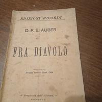 Antico Libretto Opera "Fra Diavolo"- Ricordi fine