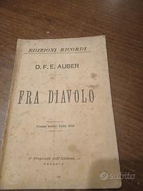 Antico Libretto Opera "Fra Diavolo"- Ricordi fine