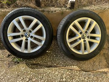 4 Cerchi in lega 16” Originali Volkswagen + Gomme