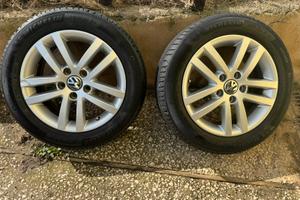 2 Cerchi in lega 16” Originali Volkswagen + Gomme