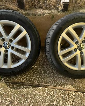 2 Cerchi in lega 16” Originali Volkswagen + Gomme