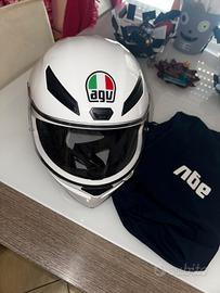 Casco moto da donna AGV bianco e nuovo