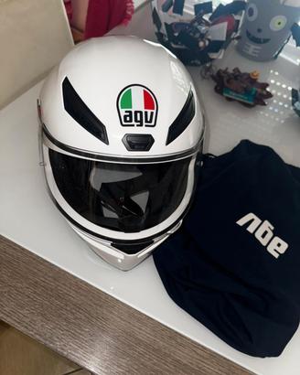 Casco moto da donna AGV bianco e nuovo