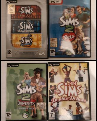 4 giochi PC The Sims