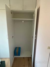 Armadio Bianco 4 Ante con Soppalco