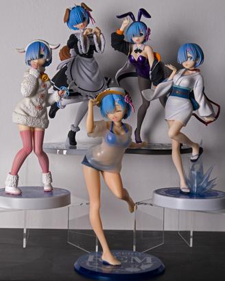 Lotto 5 Figure Rem Re:Zero Anime Originali