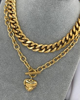 catena donna rivestita in oro