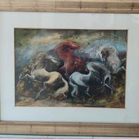quadro "cavalli" Gianni Testa