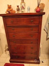 Mobile con cassetti stile arte povera