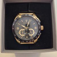 Orologio Maserati Traguardo uomo oro/nero 45 mm