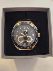 Orologio Maserati Traguardo uomo oro/nero 45 mm