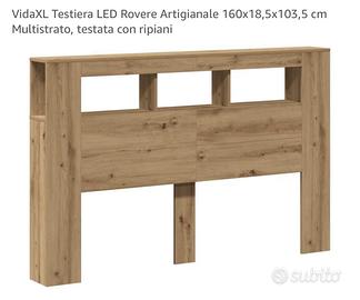 Testiera del letto con led